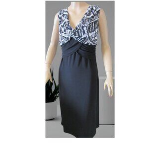 Artex Fashions Black & White Dress Women's Size Medium
